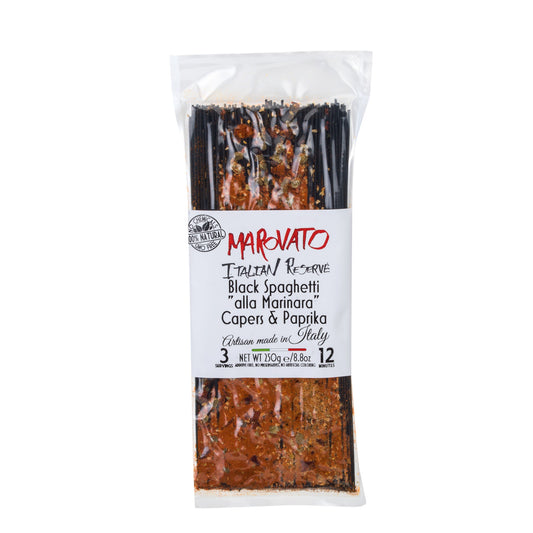 Black Spaghetti Capers & Paprika